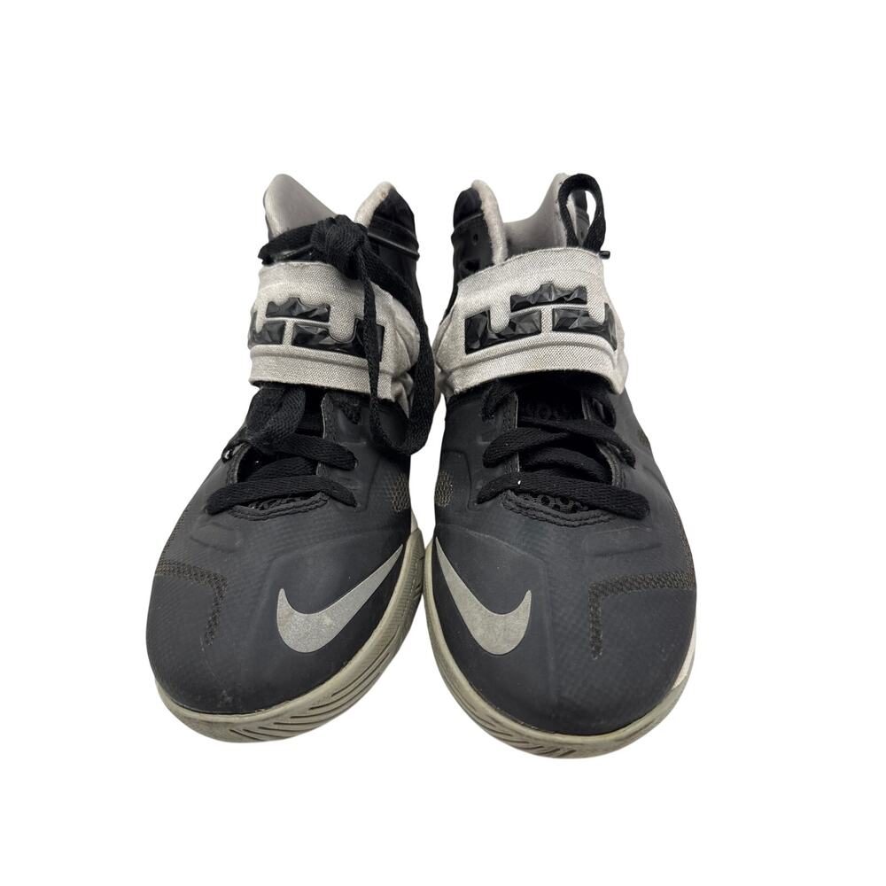 Nike Lebron Soldier 7 Youth Size 4.5 Black Gray Basketball Shoes